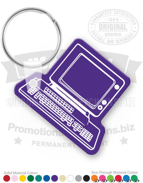 Vintage Computer Vinyl Keychain PK7255