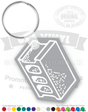 Concrete Cinder Block Vinyl Keychain PK4917