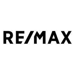 RE/MAX logo in black on a white background