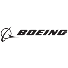 Boeing logo on a white background