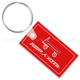 Rectangle Soft Vinyl Customized Keychains PK6303