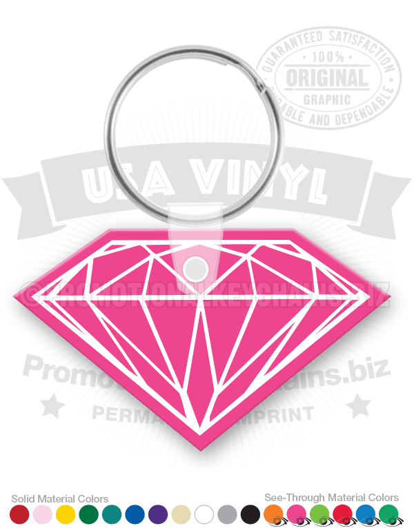 Diamond Vinyl Keychain