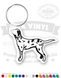 Dalmatian Vinyl Keychain