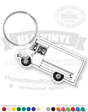 Delivery Van Vinyl Keychain