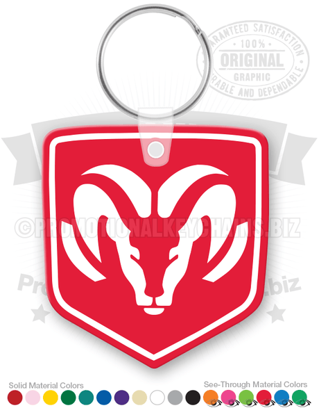 Dodge Shield Vinyl Keychain PK9918