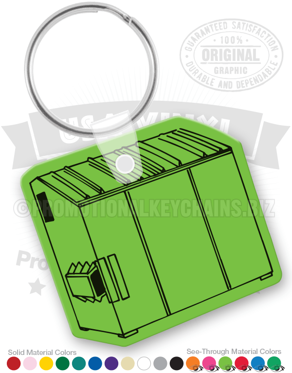 Dumpster Vinyl Keychain
