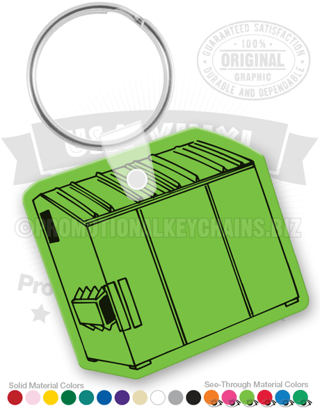 Dumpster Vinyl Keychain