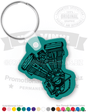Engine Vinyl Keychain PK8205