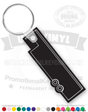 Equestrian Horse Trailer Vinyl Keychain