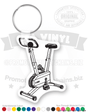 Exercise Bike Vinyl Keychain PK5691