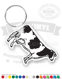 Farm Cow Vinyl Keychain