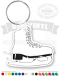 Figure Skate Vinyl Keychain