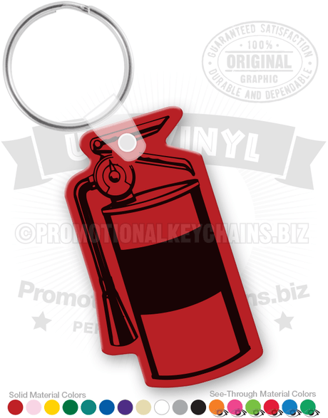 Fire Extinguisher Vinyl Keychain PK9667