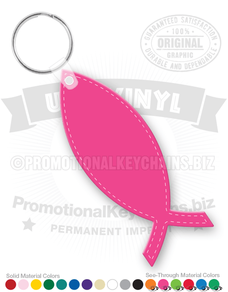 Christian Fish Vinyl Keychain PK6560