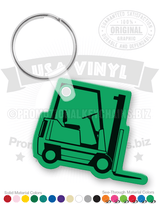 Forklift Vinyl Keychain