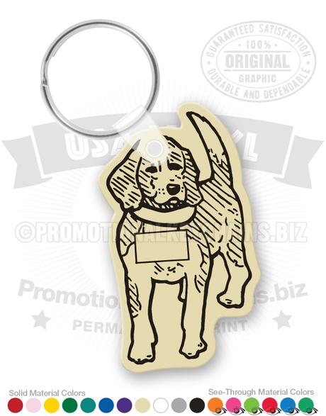 Friendly Puppy Vinyl Keychain