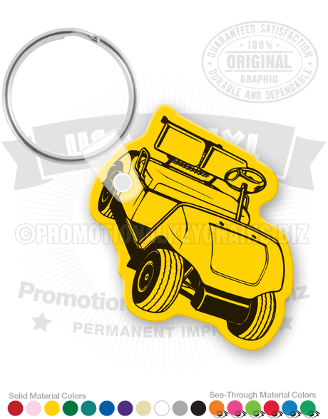 Golf Cart Vinyl Keychain