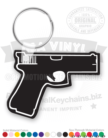 Gun Vinyl Keychain PK5692