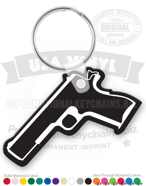 Gun Vinyl Keychain PK7020