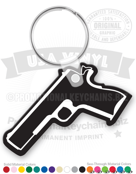 Gun Vinyl Keychain PK7020