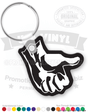 Hand Thumbs Up Vinyl Keychain