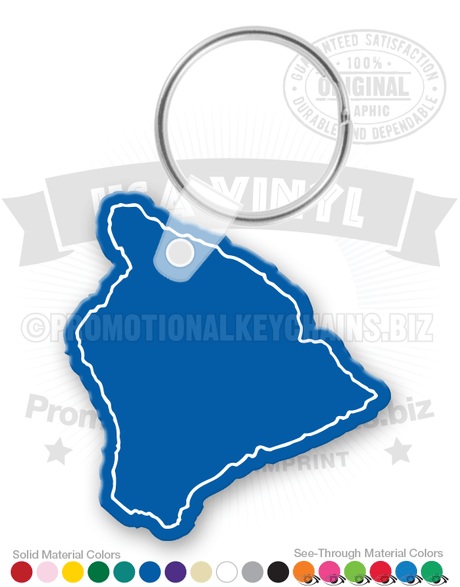 Hawaii State Vinyl Keychain PK6100HI