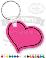 Heart Vinyl Keychain