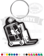 Heavy Duty Forklift Vinyl Keychain