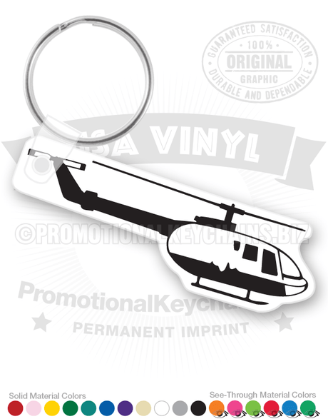 Helicopter Vinyl Keychain PK5821
