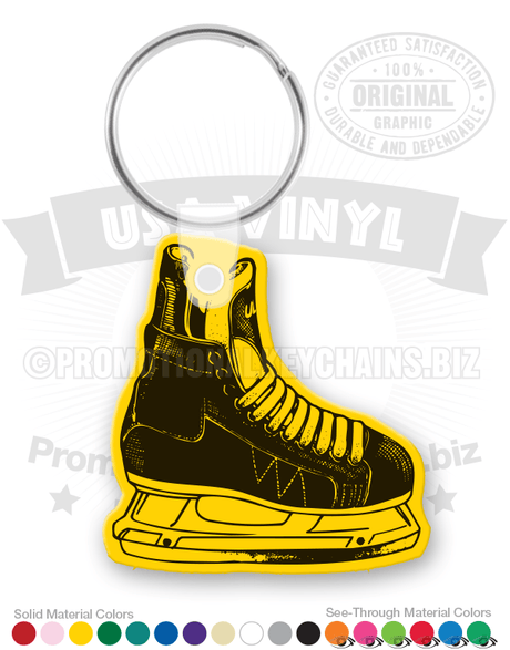 Hockey Skate Vinyl Keychain
