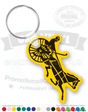Horse Racing Vinyl Keychain