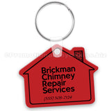 House Shaped Keychains Custom Printed Vinyl PK6000S2