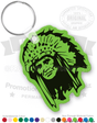 Indian Chief Vinyl Keychain