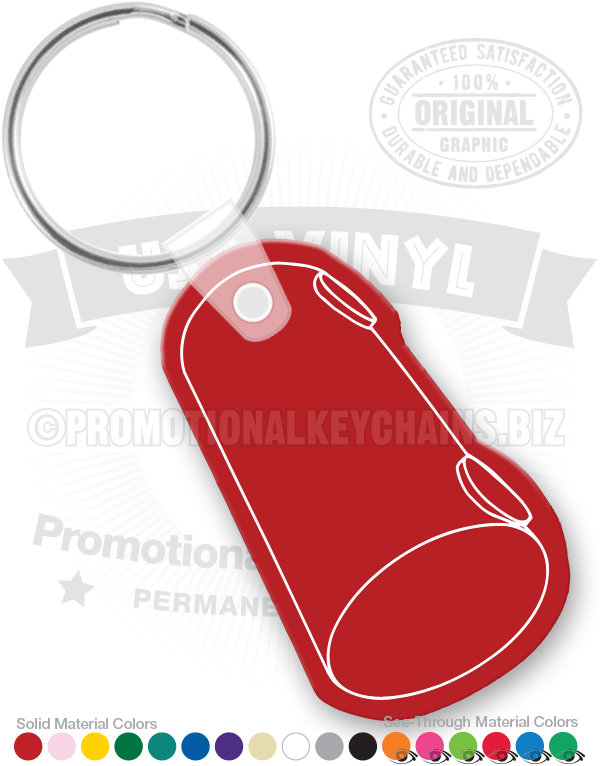Industrial Fuel Tank Vinyl Keychain