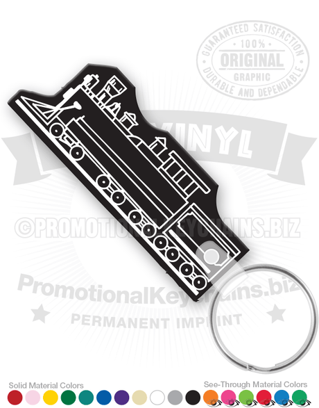 Industrial Steam Engine Vinyl Keychain