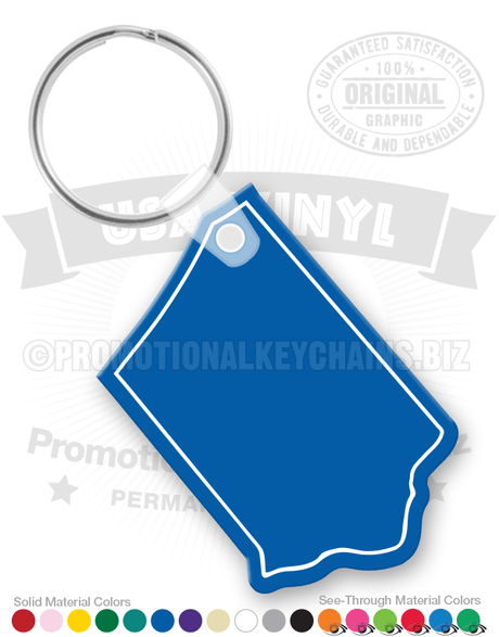 Iowa State Vinyl Keychain PK6100IW