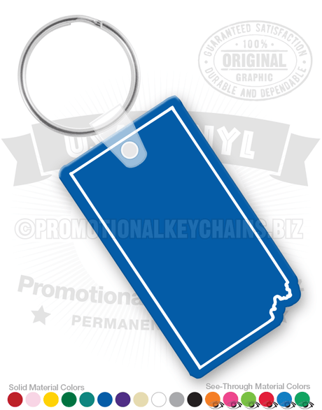 Kansas State Vinyl Keychain