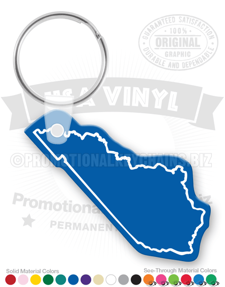 Kentucky State Vinyl Keychain