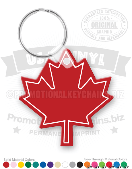 Maple Leaf Vinyl Keychain PK5375