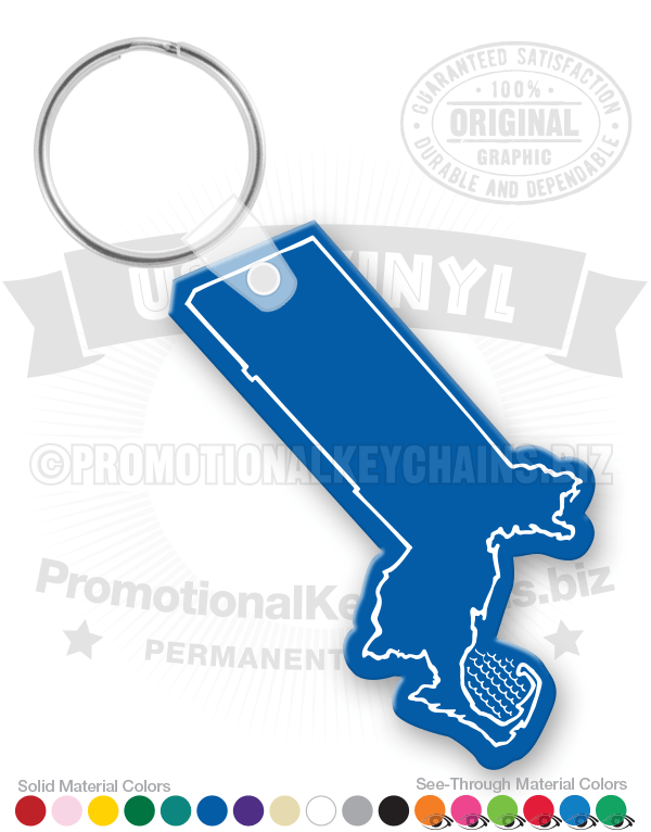 Massachusetts State Vinyl Keychain PK6100MA