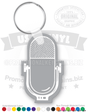 Microphone Vinyl Keychain PK5949