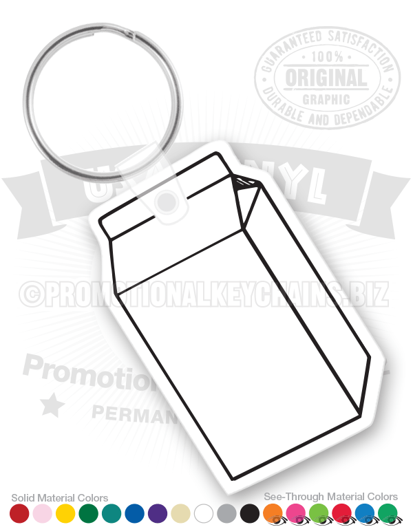 Milk Carton Vinyl Keychain