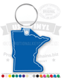 Minnesota State Vinyl Keychain
