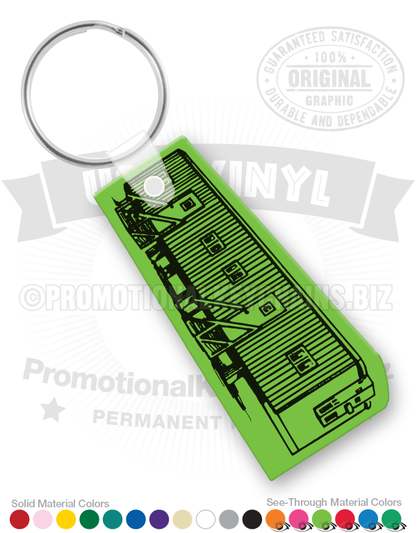 Mobile Office Vinyl Keychain
