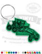 Motor Grader Snow Plow Vinyl Keychain