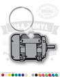 Electric Motor Vinyl Keychain PK5493