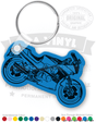 Motorcycle Ninja Vinyl Keychain