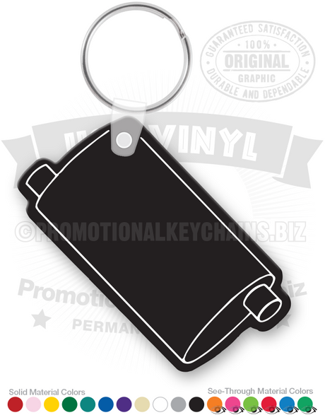 Muffler Vinyl Keychain PK7785
