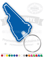 New Hampshire State Vinyl Keychain