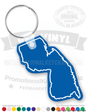 New Jersey State Vinyl Keychain